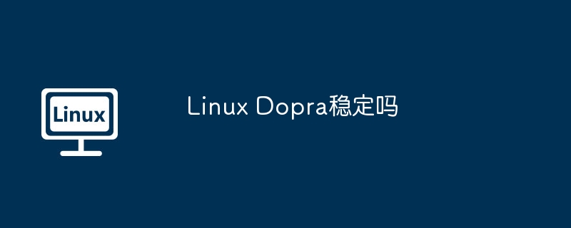 Linux Dopra穩定嗎 - 小浪云數據