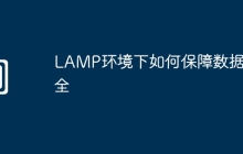 LAMP环境下如何保障数据安全