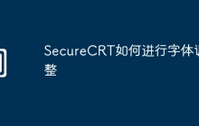 SecureCRT如何进行字体调整