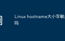 Linux hostname大小写敏感吗
