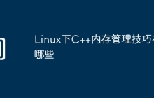 Linux下C++内存管理技巧有哪些