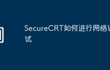 SecureCRT如何进行网络调试