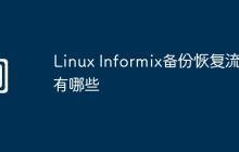 Linux Informix备份恢复流程有哪些