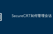 SecureCRT如何管理会话
