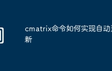 cmatrix命令如何实现自动更新