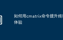 如何用cmatrix命令提升终端体验