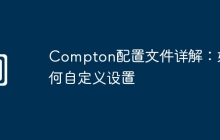 Compton配置文件详解:如何自定义设置
