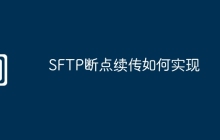 SFTP断点续传如何实现