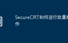 SecureCRT如何进行批量操作