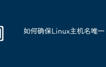 如何确保Linux主机名唯一