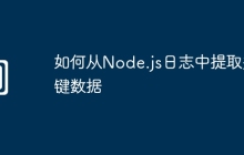 如何从Node.js日志中提取关键数据
