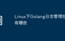 Linux下Golang日志管理技巧有哪些