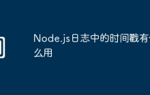 Node.js日志中的时间戳有什么用