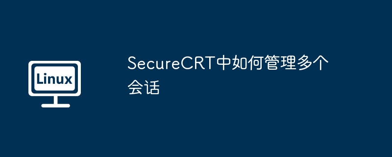 SecureCRT中如何管理多個會話 - 小浪云數據