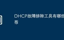 DHCP故障排除工具有哪些推荐