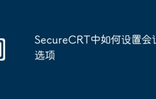 SecureCRT中如何设置会话选项