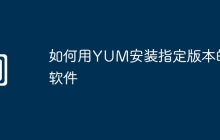 如何用YUM安装指定版本的软件