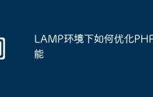 LAMP环境下如何优化PHP性能