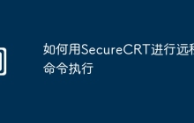 如何用SecureCRT进行远程命令执行