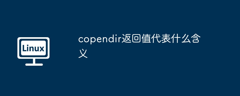 copendir返回值代表什么含义-小浪学习网