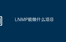 LNMP能做什么项目