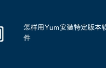 怎样用Yum安装特定版本软件