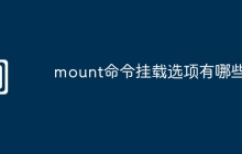 mount命令挂载选项有哪些