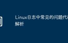 Linux日志中常见的问题代码解析
