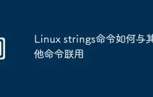 Linux strings命令如何与其他命令联用