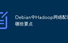 Debian中Hadoop网络配置有哪些要点