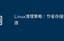 Linux清理策略：节省存储资源