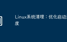 Linux系统清理：优化启动速度