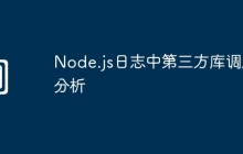 Node.js日志中第三方库调用分析