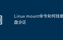 Linux mount命令如何挂载磁盘分区