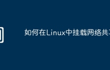 如何在Linux中挂载网络共享