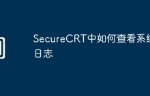 SecureCRT中如何查看系统日志