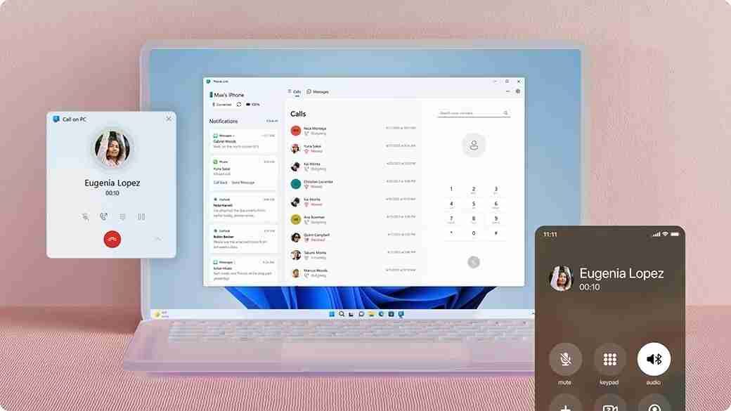 Windows Phone Link 应用提醒用户:更新安卓 15 后无法显示特定