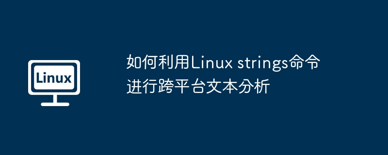 如何利用Linux strings命令进行跨平台文本分析-小浪学习网
