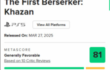 《第一狂战士：卡赞》媒体评分解禁 M站均分81分