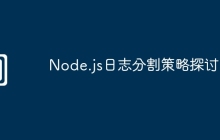Node.js日志分割策略探讨