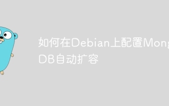 So konfigurieren Sie die automatische Expansion von MongoDB auf Debian