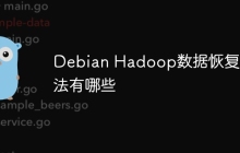 Debian Hadoop数据恢复方法有哪些