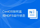 CentOS如何监控HDFS运行状态