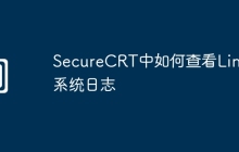 SecureCRT中如何查看Linux系统日志