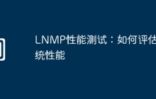 LNMP性能测试：如何评估系统性能