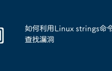 如何利用Linux strings命令查找漏洞