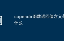 copendir函数返回值含义是什么