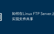 如何在Linux FTP Server上实现文件共享