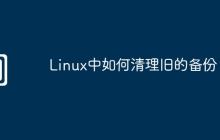 Linux中如何清理旧的备份