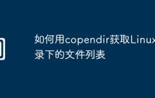 如何用copendir获取Linux目录下的文件列表